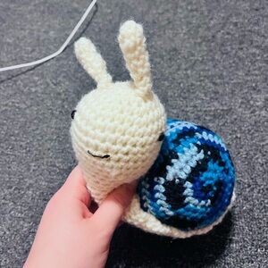 snail crochet plush
